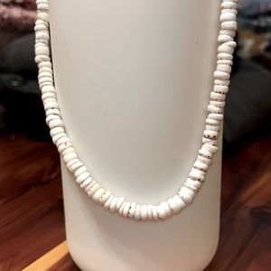 White stone necklace